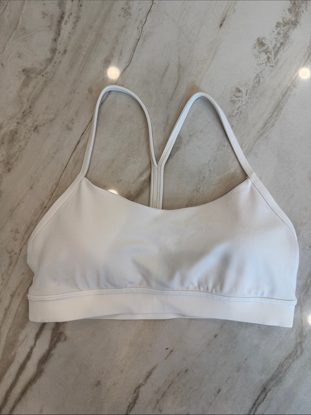 Lululemon Flow Y Sports Bra- White